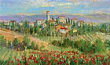 Tuscan Canvas Paintings - Tuscan Spring
